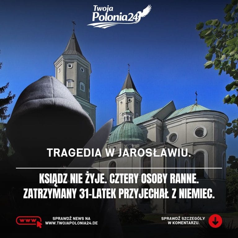 Atak nożownika w Jarosławiu na terenie Jarosławskiego Opactwa