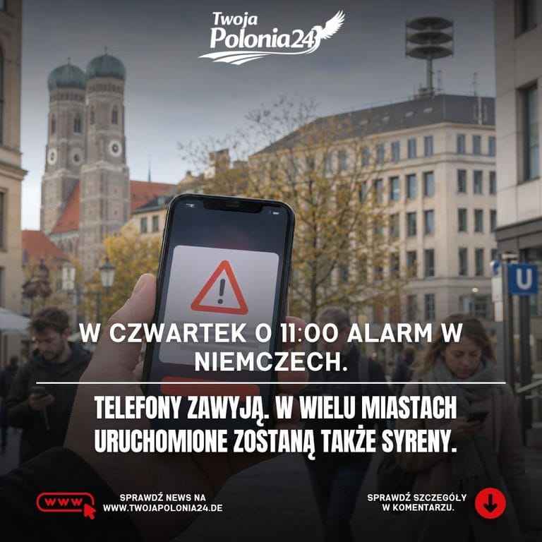 Bundesweiter Warntag 2026 – alarm testowy na telefonie i syrena ostrzegawcza w Niemczech