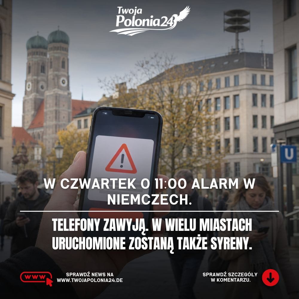 Bundesweiter Warntag 2026 – alarm testowy na telefonie i syrena ostrzegawcza w Niemczech