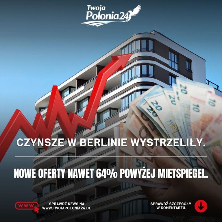Czynsze w Berlinie – nowe oferty nawet 64 procent powyżej Mietspiegel
