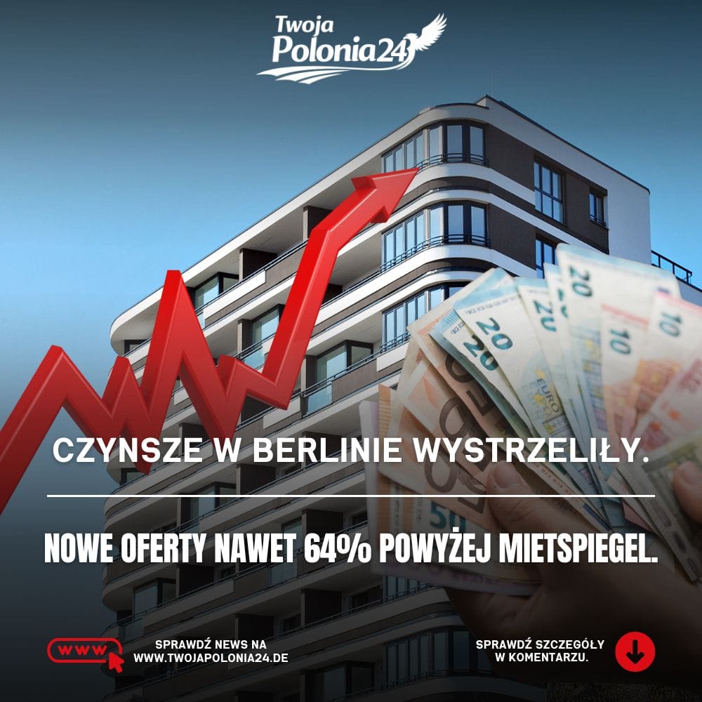 Czynsze w Berlinie – nowe oferty nawet 64 procent powyżej Mietspiegel