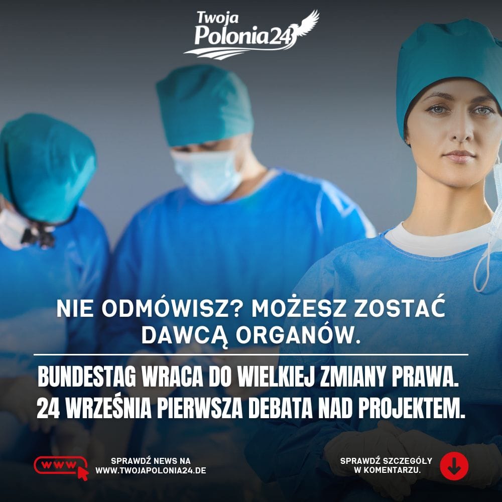 Dawstwo organów w Niemczech – Bundestag rozpatrzy projekt wprowadzający zasadę domniemanej zgody
