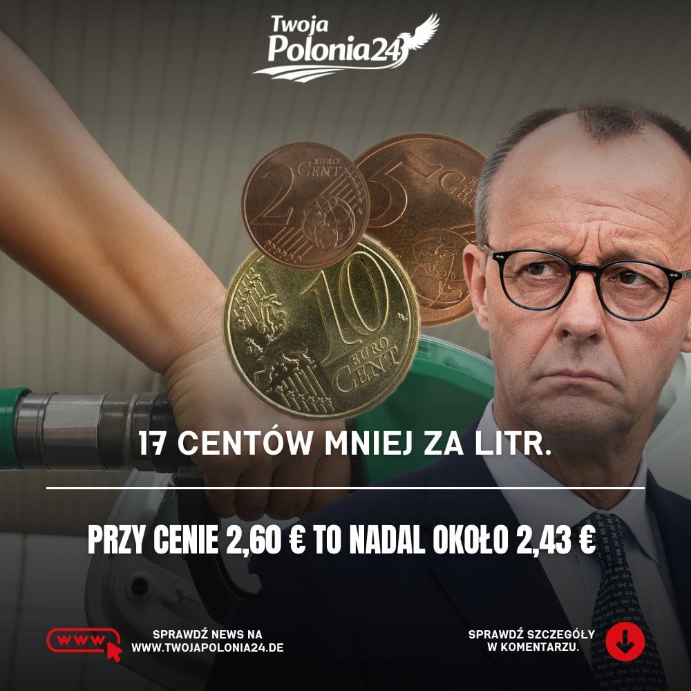Obniżka cen paliw w Niemczech o 17 centów od października 2026