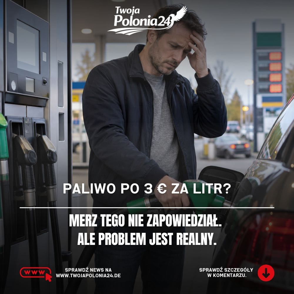 Paliwo po 3 euro w Niemczech – plotka o Friedrichu Merzu i rosnące ceny benzyny oraz diesla