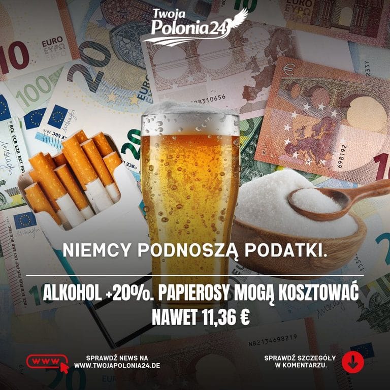 Podwyżki podatków w Niemczech 2027 – alkohol, papierosy i planowany podatek cukrowy