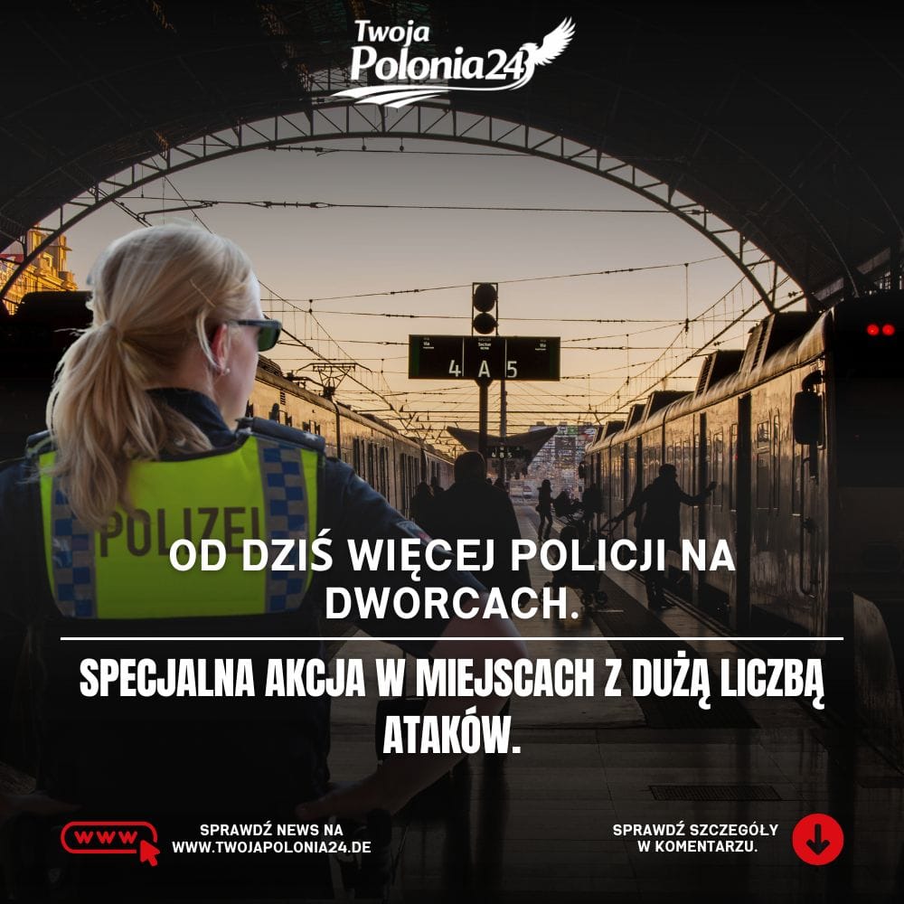 Policja na niemieckich dworcach podczas specjalnej akcji Bundespolizei