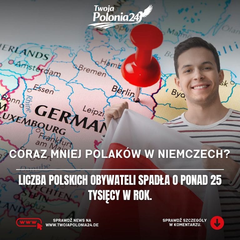 Polscy obywatele w Niemczech – liczba spadła o ponad 25 tysięcy w 2025 roku