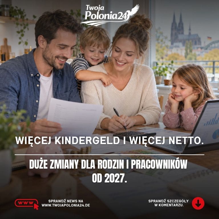 Reforma podatkowa w Niemczech 2027 zakłada Kindergeld 267 euro i wyższą kwotę wolną od podatku