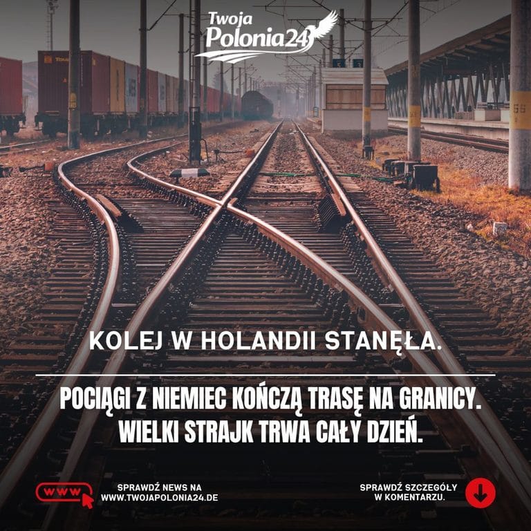 Strajk kolei w Holandii – pociągi z Niemiec do Amsterdamu i przez granicę mocno ograniczone