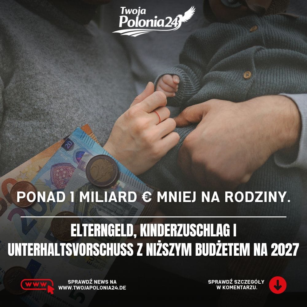 Świadczenia rodzinne w Niemczech 2027 – ponad miliard euro mniej na Elterngeld, Kinderzuschlag i Unterhaltsvorschuss