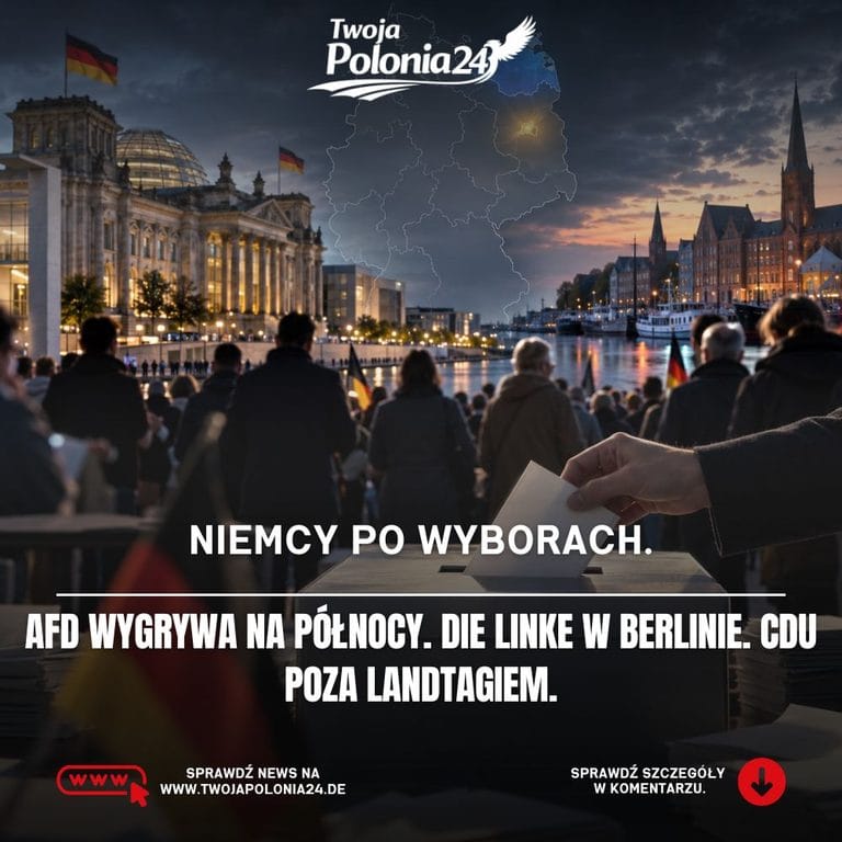 Wybory w Niemczech 2026 – wyniki w Berlinie i Meklemburgii-Pomorzu Przednim