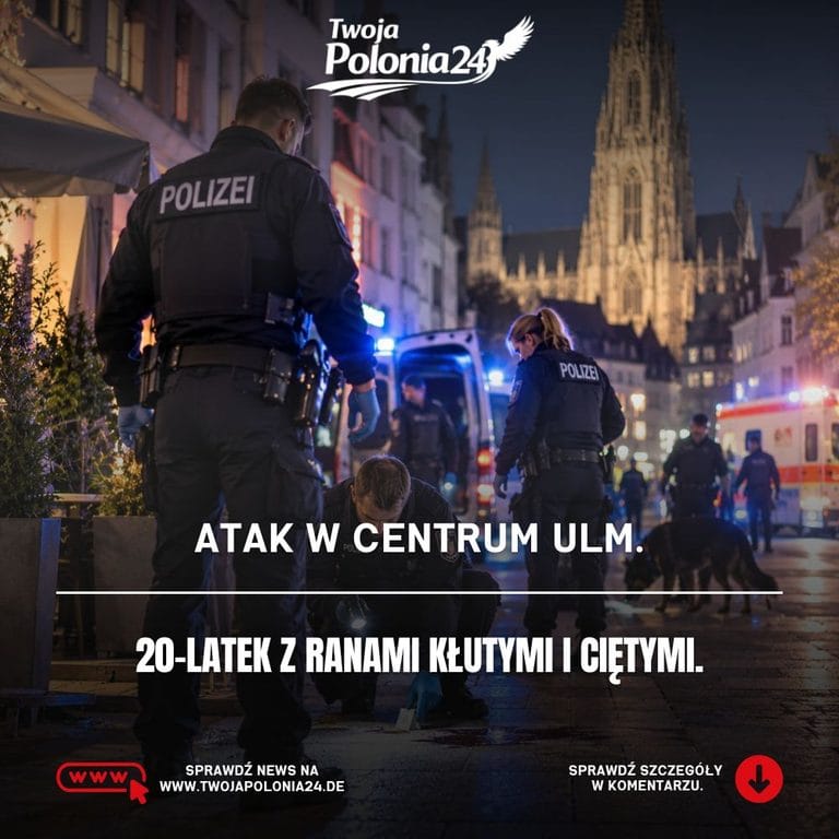Atak w centrum Ulm i działania niemieckiej policji