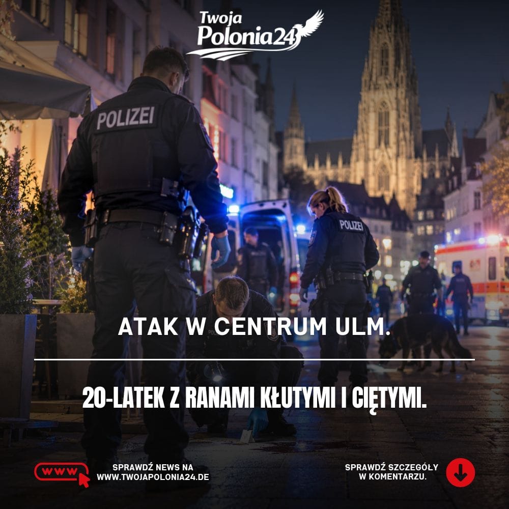 Atak w centrum Ulm i działania niemieckiej policji