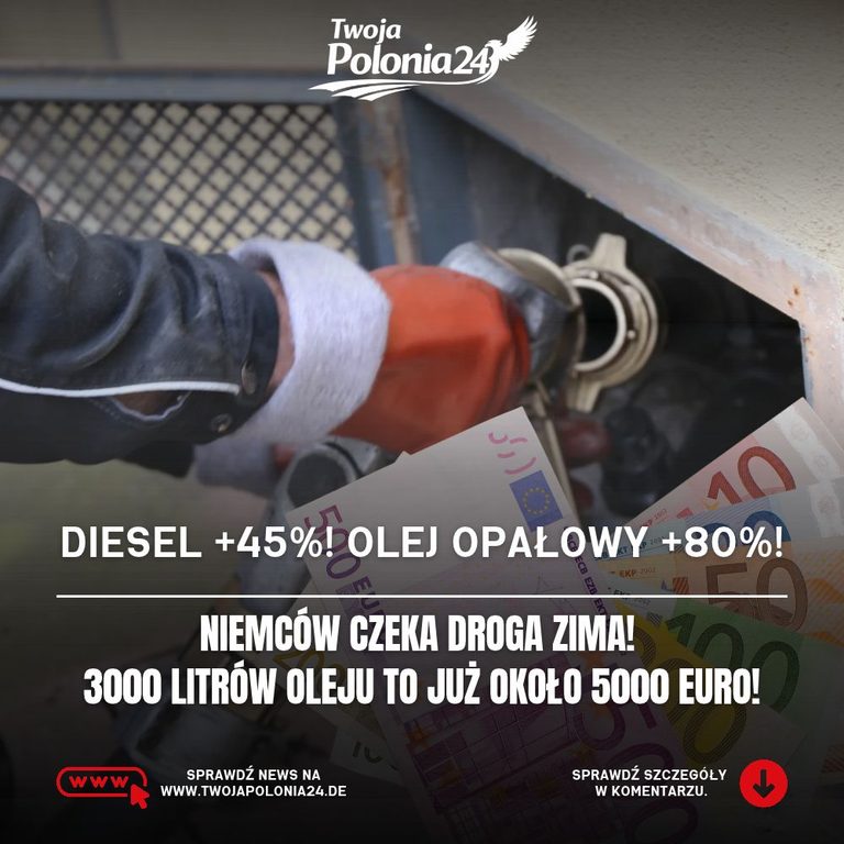 Ceny energii w Niemczech – stacja paliw, diesel i ogrzewanie domu podczas drożejącego sezonu grzewczego
