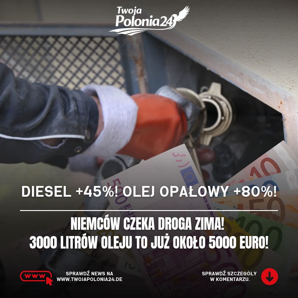 Ceny energii w Niemczech – stacja paliw, diesel i ogrzewanie domu podczas drożejącego sezonu grzewczego
