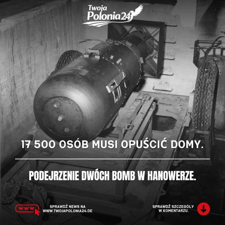 Ewakuacja w Hanowerze z powodu podejrzenia dwóch bomb