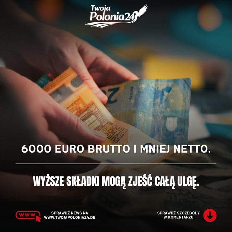 Mniej netto w Niemczech 2027 przy 6000 euro brutto