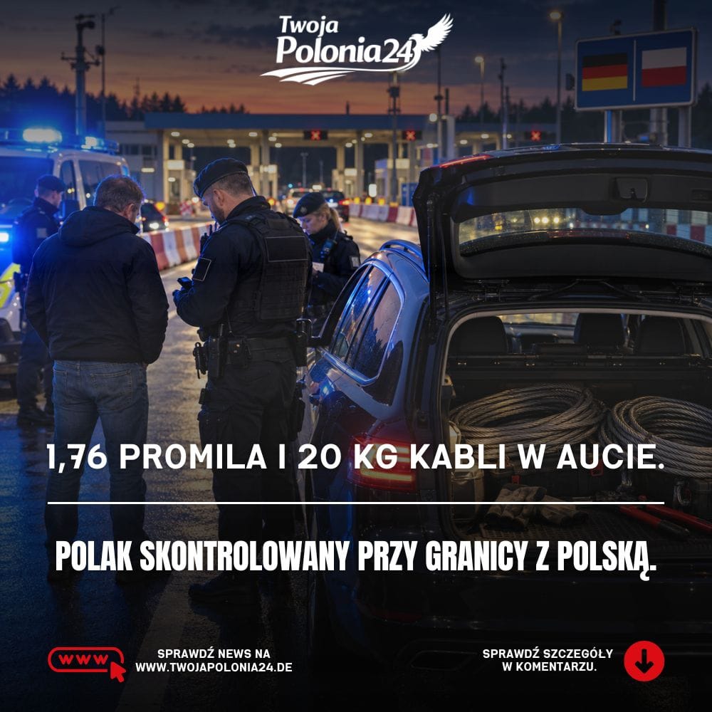 Polak zatrzymany w Pomellen podczas kontroli Bundespolizei przy granicy z Polską