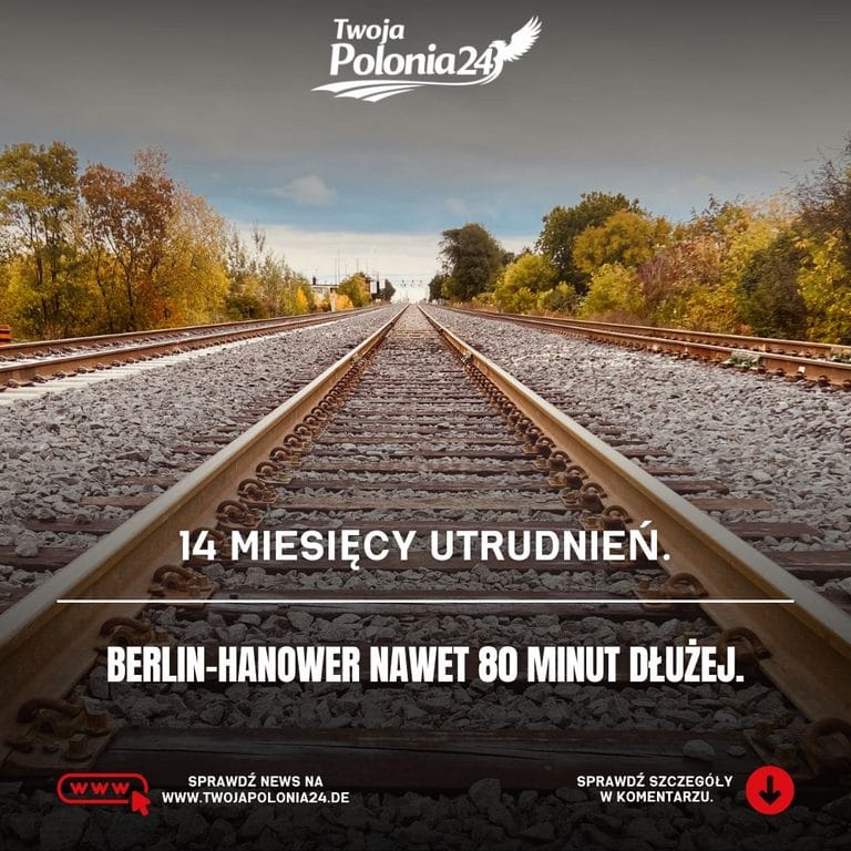 Remont linii Berlin Hanower i 14 miesięcy utrudnień kolejowych