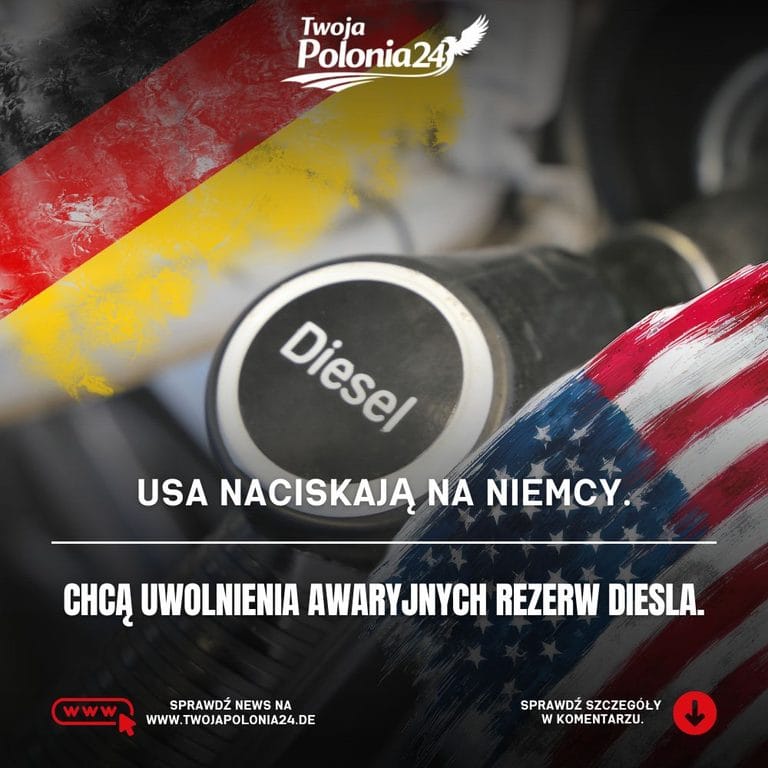Rezerwy diesla w Niemczech pod presją USA