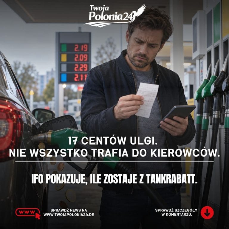 Tankrabatt nie trafia w całości do kierowców w Niemczech