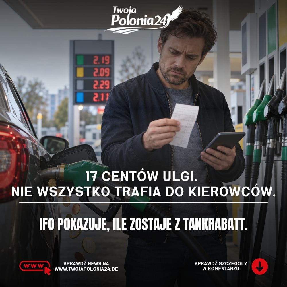 Tankrabatt nie trafia w całości do kierowców w Niemczech