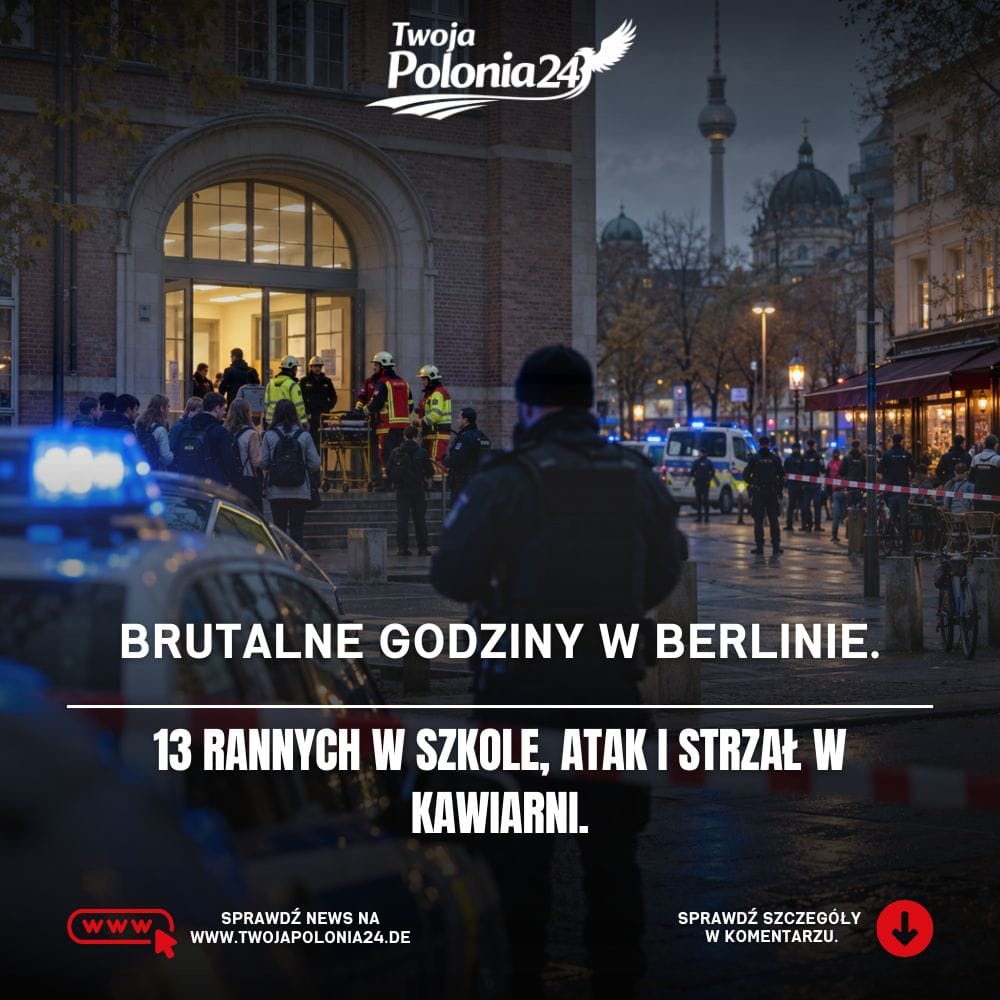 Trzy brutalne zdarzenia w Berlinie – szkoła, atak i postrzelenie w Neukölln