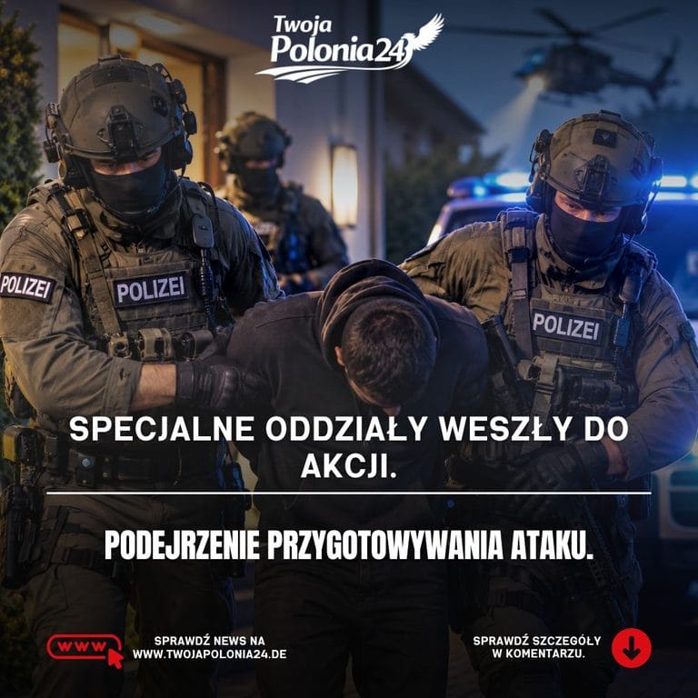 Zatrzymania w Unna i Hagen przez specjalne oddziały policji